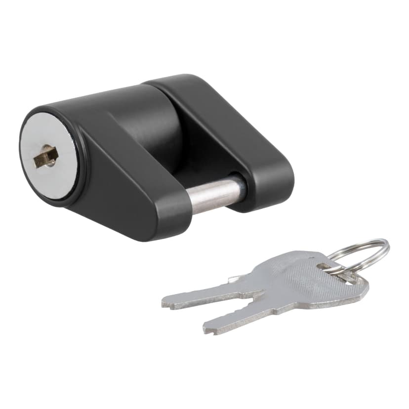 CURT 23521 Coupler Lock (1/4" Pin, 3/4" Latch Span, Padlock, Black)