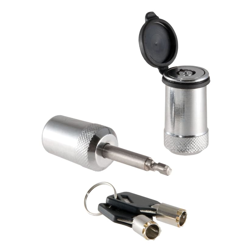 CURT 23503 Coupler Lock (1/4" Pin, Right-Angle, Chrome)