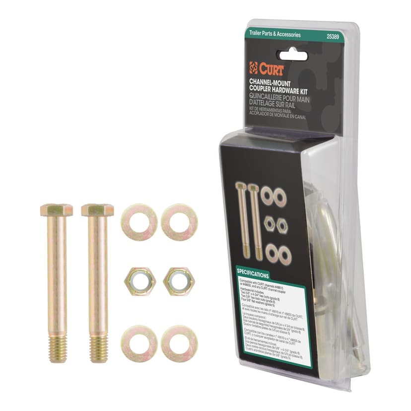CURT 25389 Channel-Mount Coupler Hardware Kit