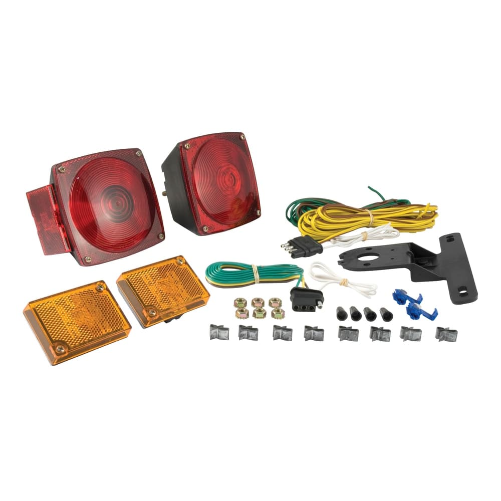 CURT 53540 Bolt-On Mounting Trailer Light Kit for Width Under 80-in