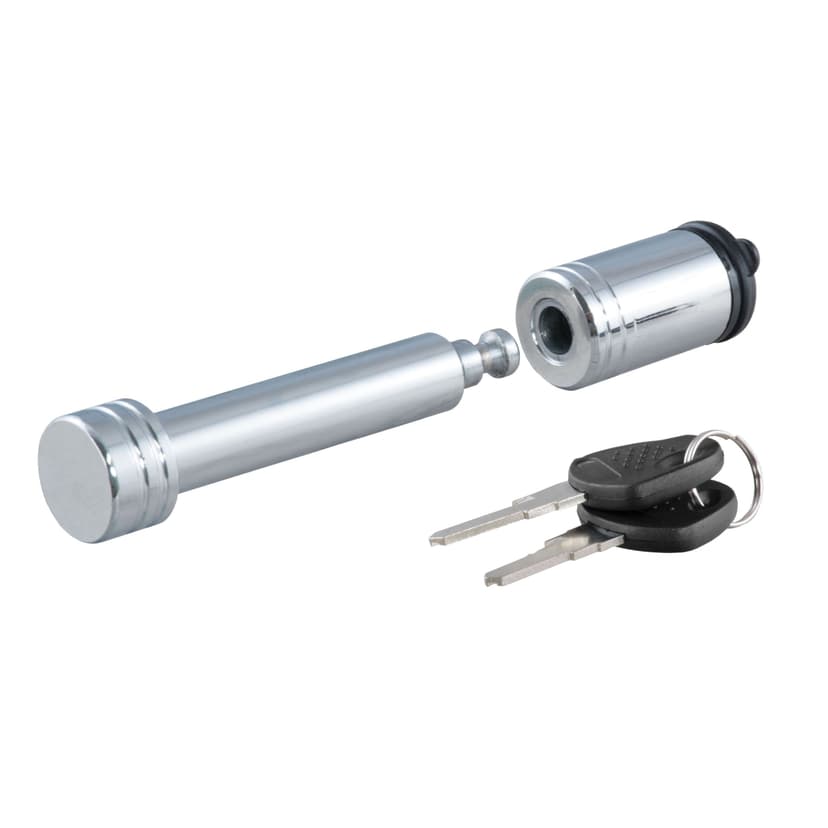 CURT 23515 5/8-in Hitch Lock, 2-in Receiver, Barbell, Chrome