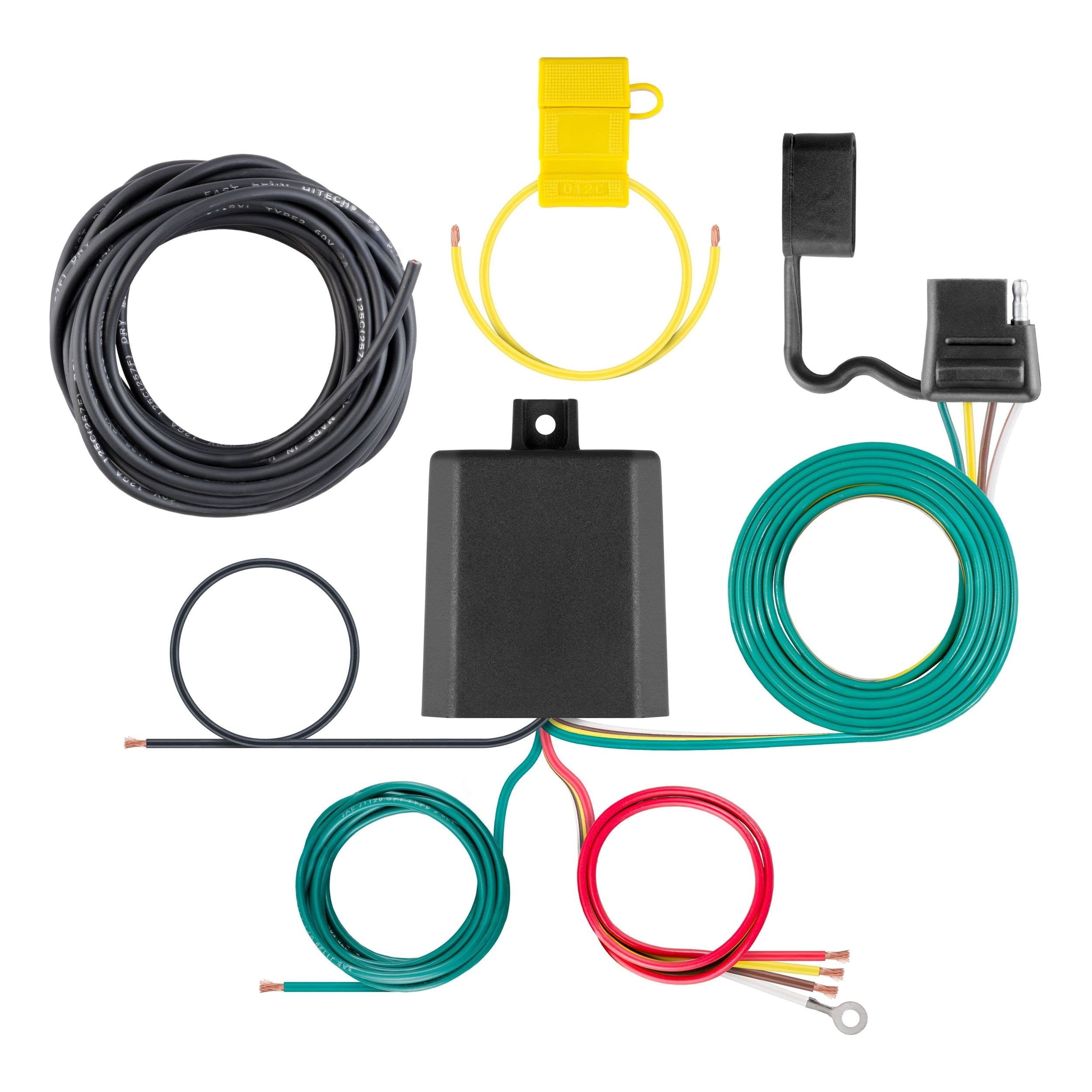 CURT 59236 Weather-Resistant Multi-Function Trailer Tail Light Converter Kit, 4-Pin Wiring