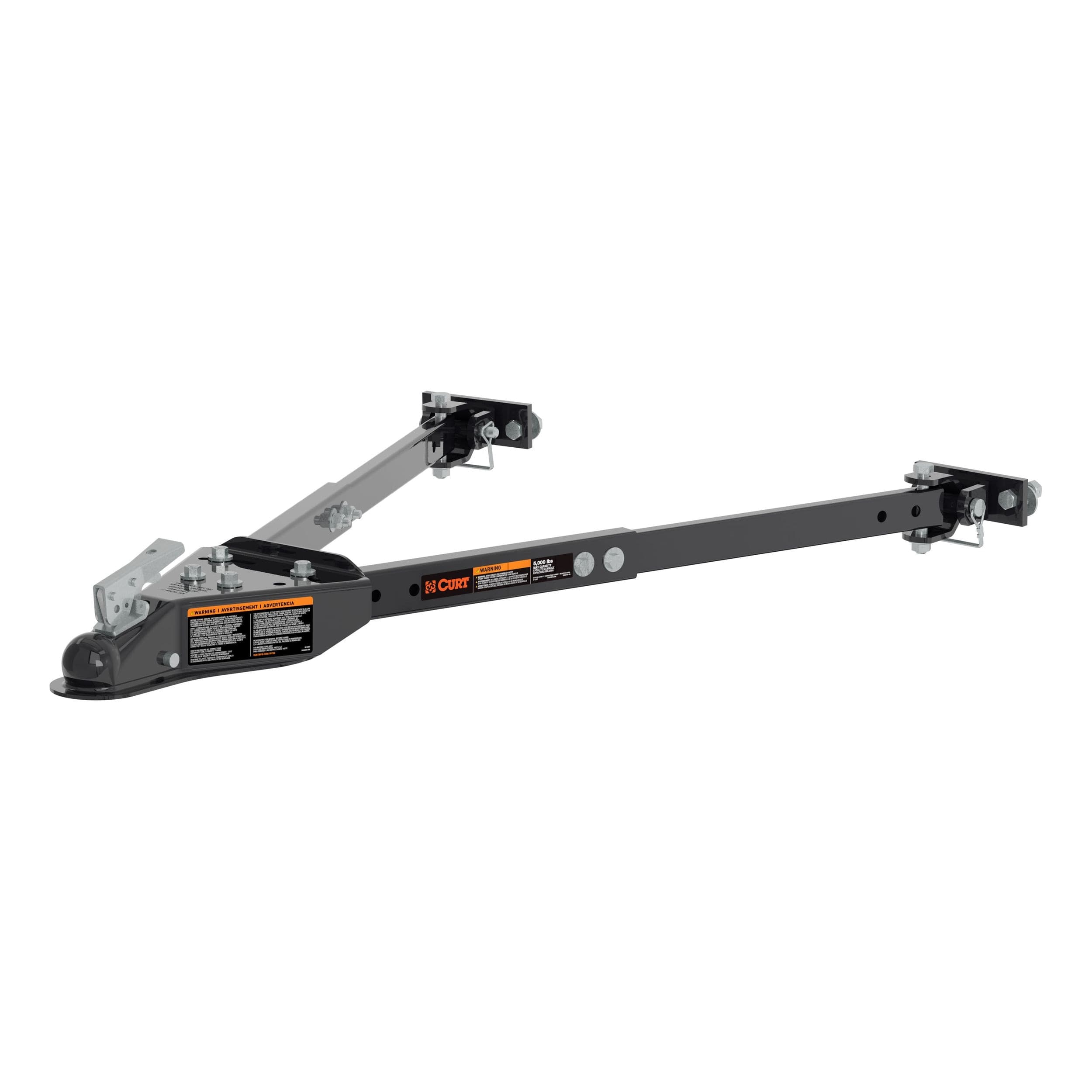 CURT 19750 Universal Tow Bar for Flat or Dinghy Towing 5,000 lb, 2" Coupler
