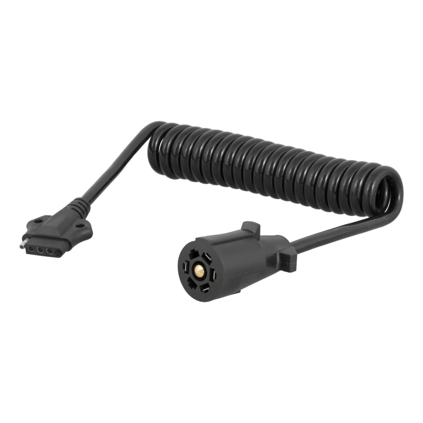 CURT 57282 8-ft Electrical Adapter Harness 7-Way Blade to 5-Way Flat