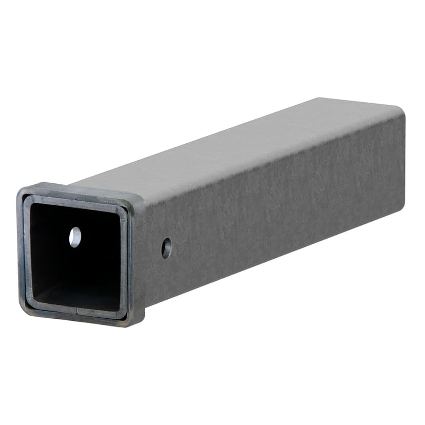 CURT 49518 3-in x 18-in Weld-On Raw Steel Trailer Hitch Receiver Tube, 5/8-in Pin Hole