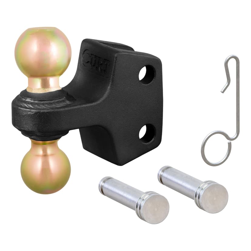 CURT 45934 HD Dual Ball Attachment, Fits WD Shank, 2-in & 2-5/16-in Balls, Up to 20,000 lbs