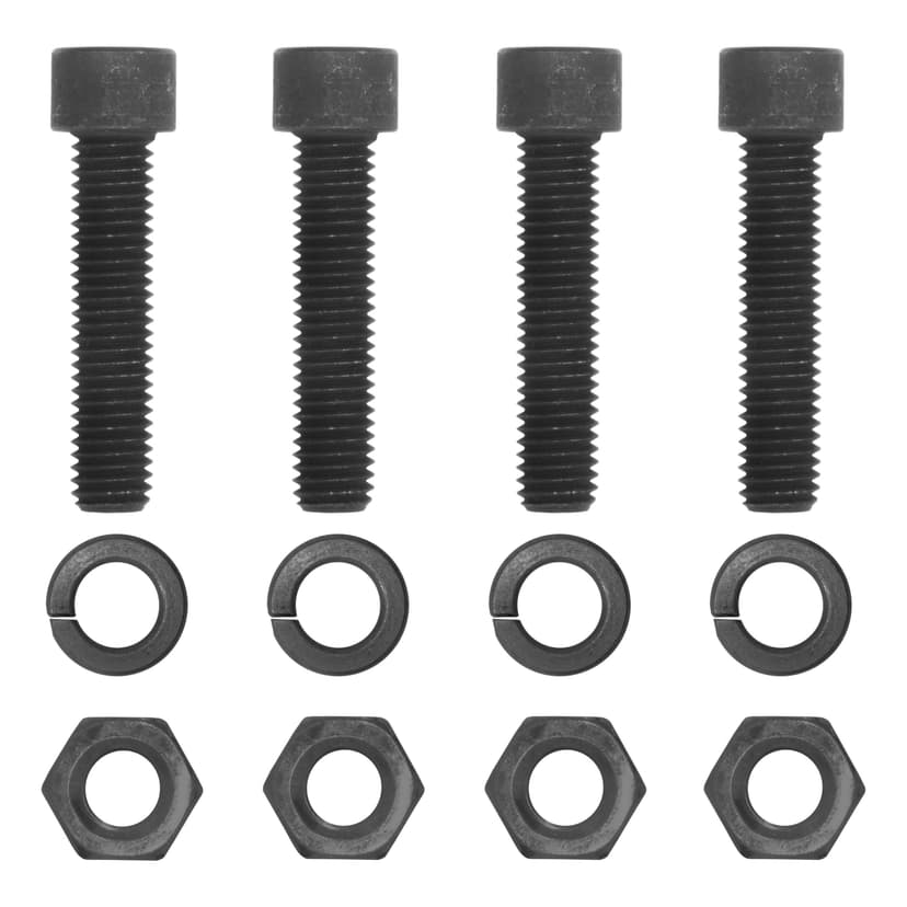 CURT 48334 Pintle Hitch Mount Hardware Kit, 1/2-in Bolts, Fits CURT Pintle Mounts, Black, Grade 8
