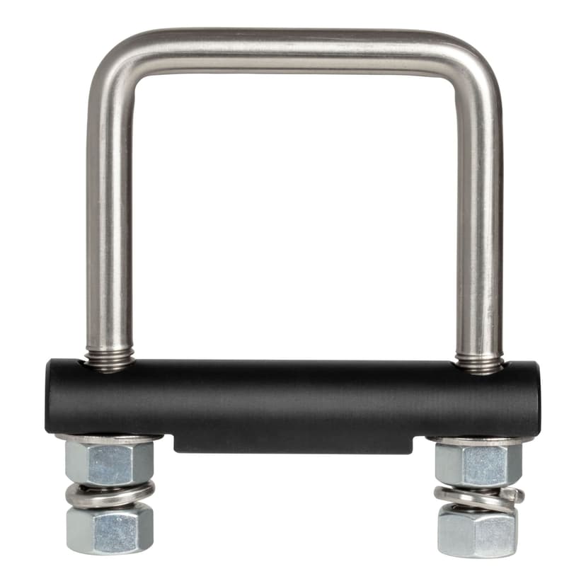 CURT 45367 Anti-Rattle Hitch Clamp Tightener for 2-in Receiver, Hollow or Solid Shanks, Stainless Steel