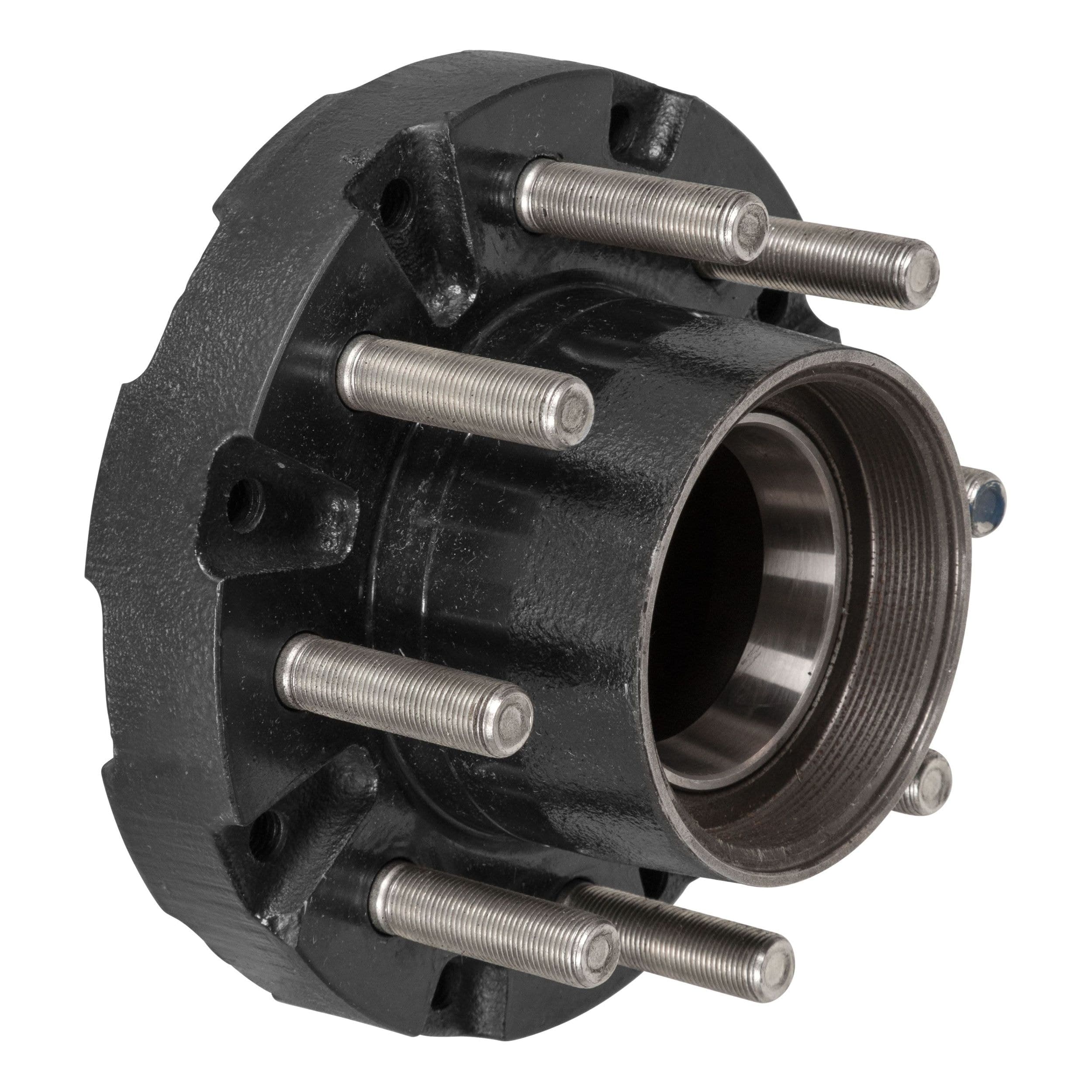 CURT Lippert 2024029119 Threaded Trailer Idler Hub Assembly, 10,000-lb, 8 on 6-1/2-in, 16-17-1/2-in Wheel Size, 5/8-in Studs