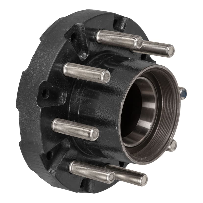 CURT Lippert 2024029119 Threaded Trailer Idler Hub Assembly, 10,000-lb, 8 on 6-1/2-in, 16-17-1/2-in Wheel Size, 5/8-in Studs