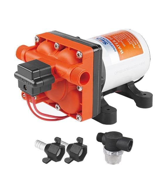 SeaFlo RV/Marine Diaphragm Water Pump 12V, 3.0 GPM, 55 PSI Diaphragm Pump, 42-Series