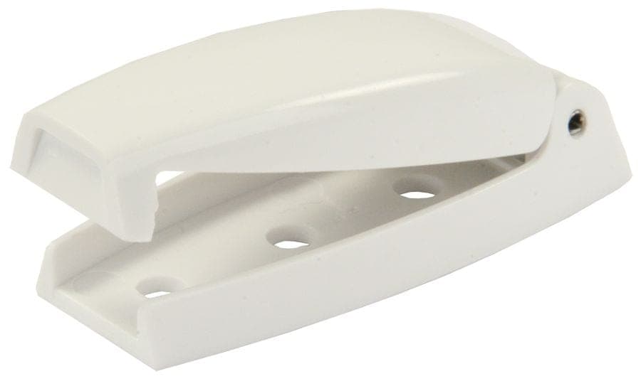 JR Products RV Baggage Door Catch, Bullet, White, 2-pk
