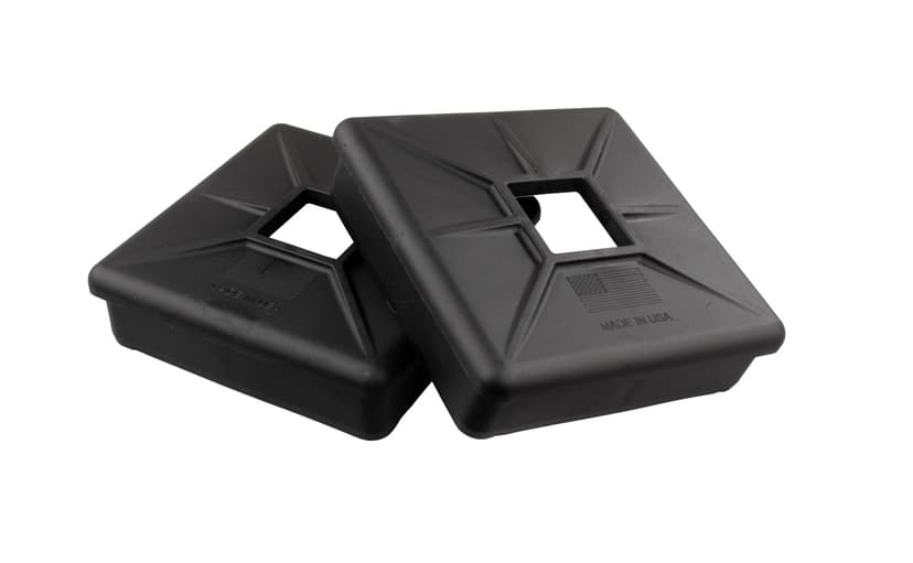 JR Products Rubber RV Bumper Plug, 4-in, 2-pk