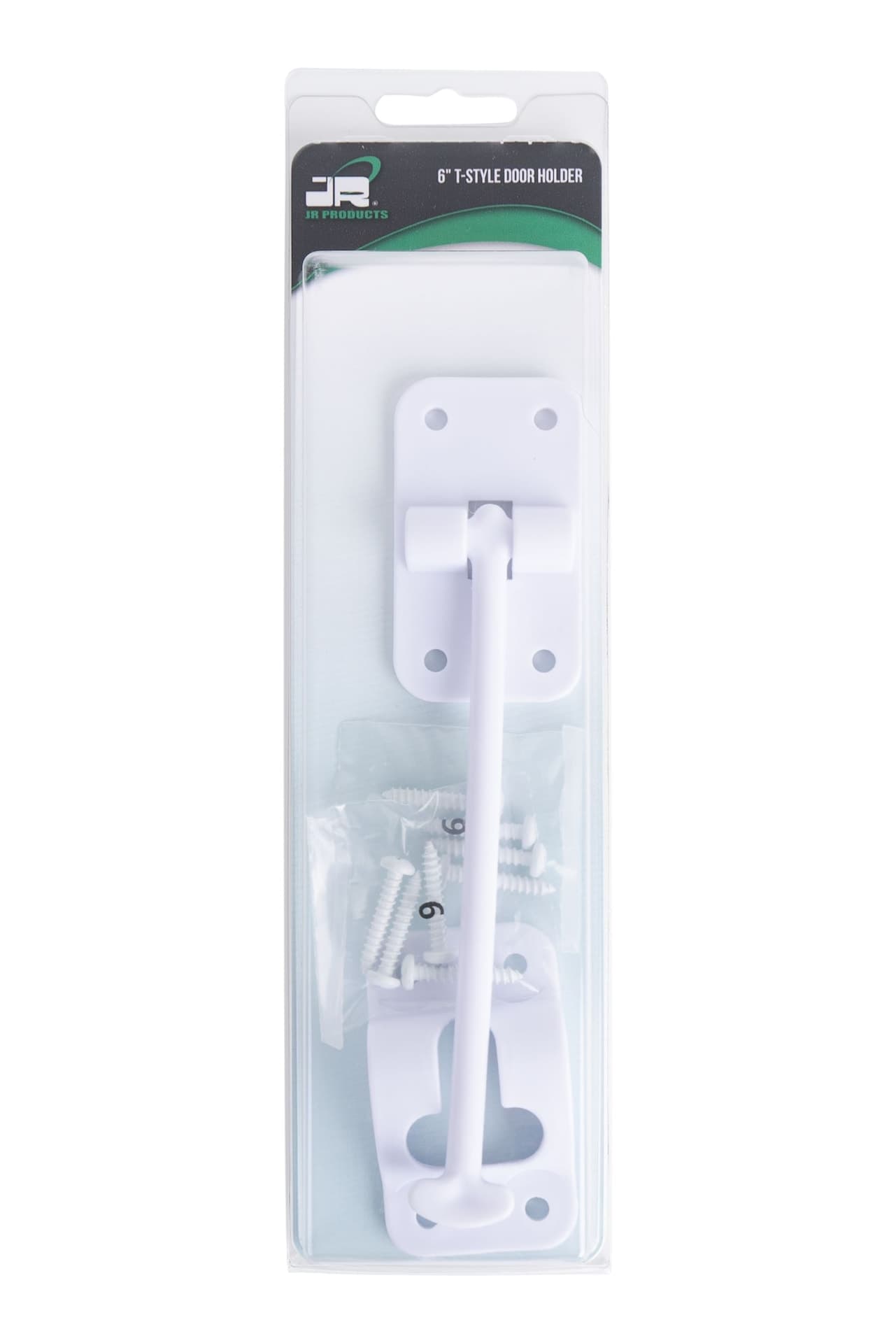 JR Products T-Style RV Door Holder, 6-in, Polar White