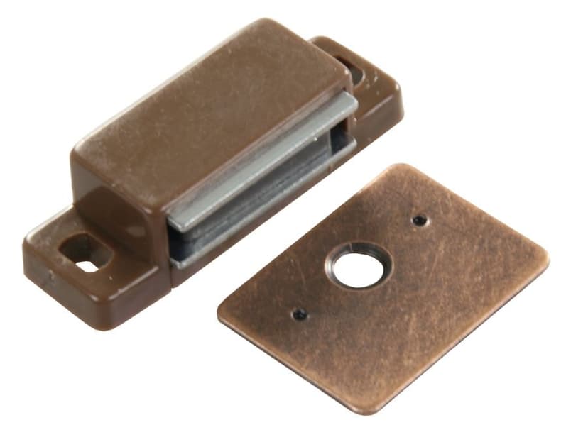 JR Products 70265 Side Mount Magnetic Cabinet Door Catch, Screws Included