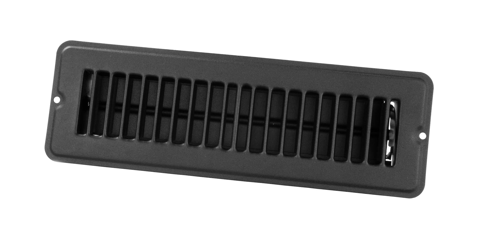 JR Products 02-29135 2-in x 10-in Dampered Floor Register, Black