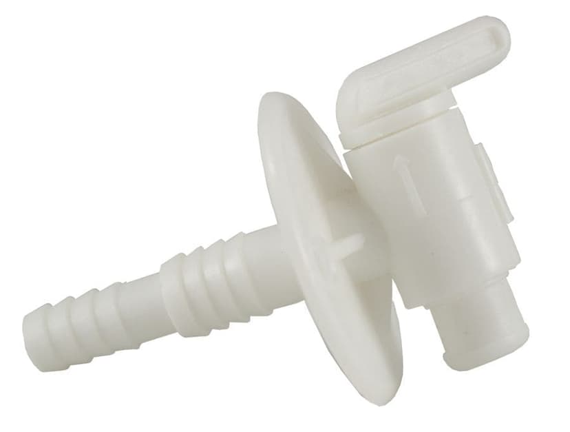 JR Products 03182 Replacement Dual Barbed Drain Cock, White