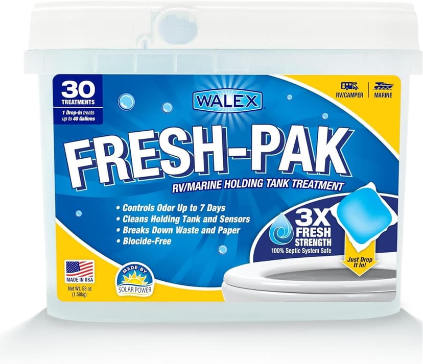 Walex Fresh-Pak Holding Tank Treatment Drop-Ins, 30-Pack