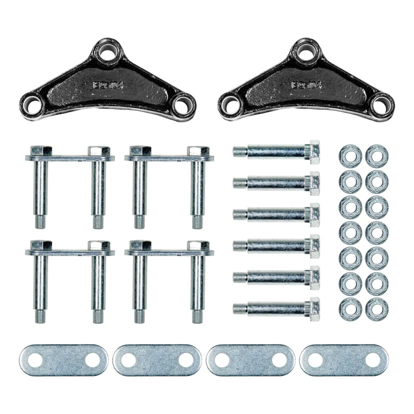 CURT 121097L Trailer Axle Attaching Parts (AP) Kit for 2,000-7,000-lb Double-Eye Tandem Axles, Standard Equalizer, Standard Bolts