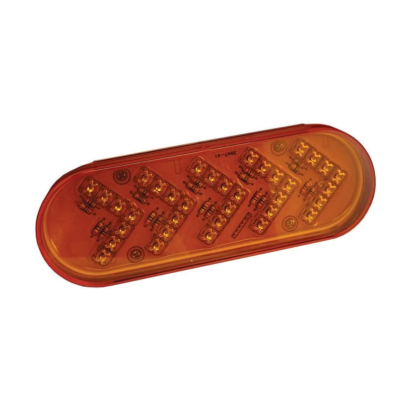 Unibond Oval Amber LED Warning Light with Sequential Flash