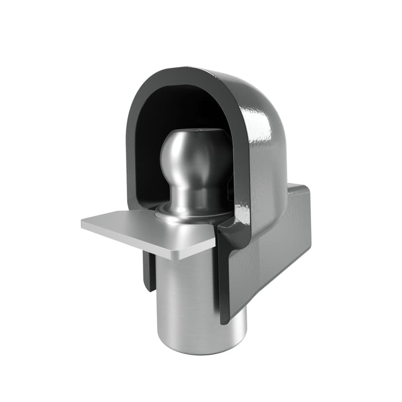 AMP Lock 2-in Trailer Coupler Lock for No Lip/Round Edge Style RVs/Boats/Cargo Trailers
