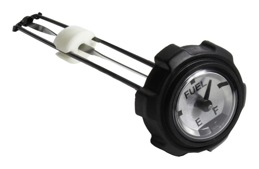 Raider 22621 Snowmobile Screw on Gas Fuel Cap with Gauge, Black, 9-in
