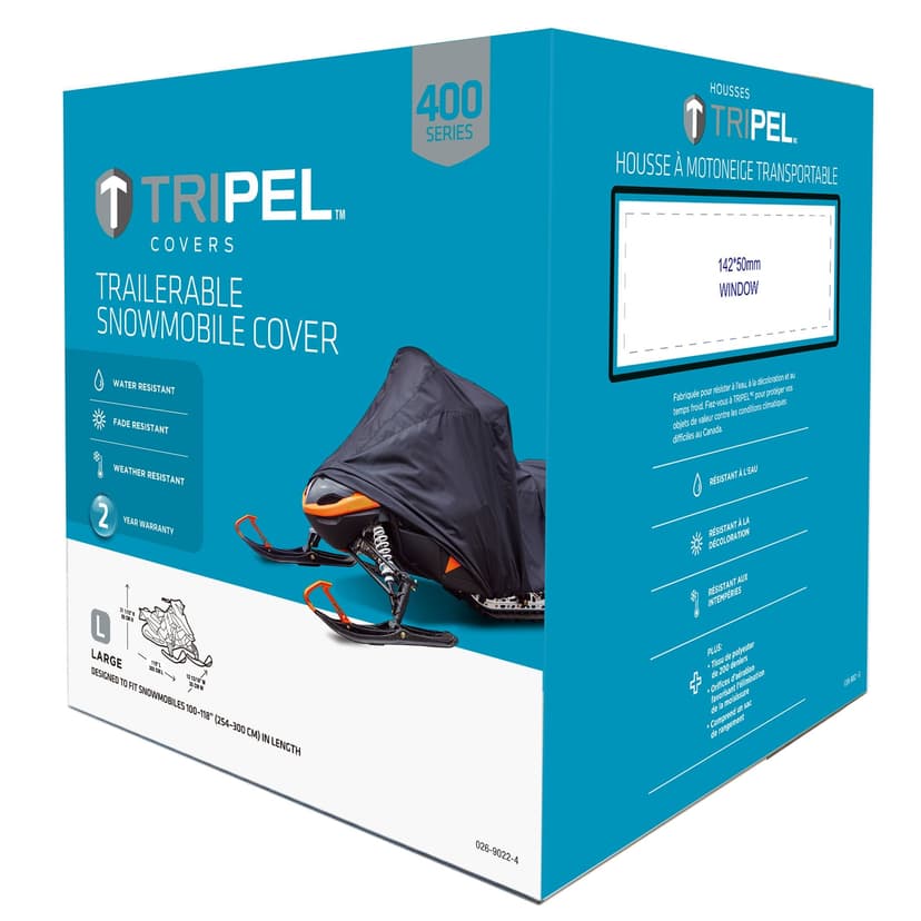 Tripel Snowmobile Storage Cover, 400 Series, Medium