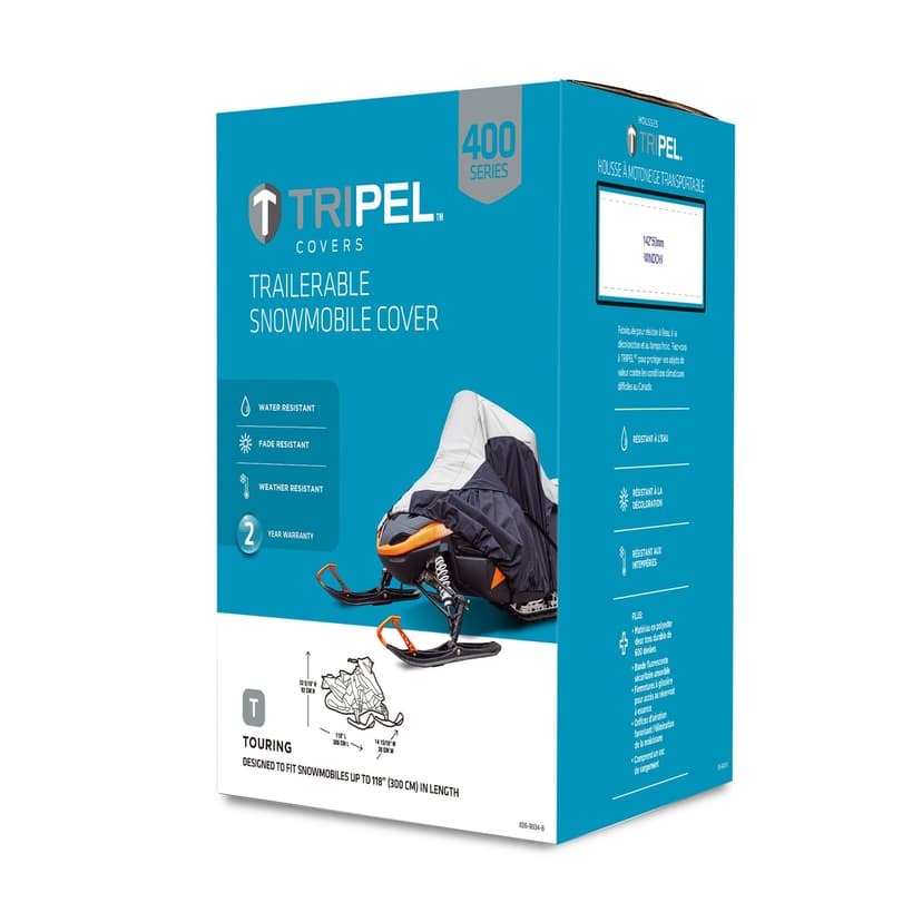 Tripel Heavy-Duty Snowmobile Storage Cover, Touring