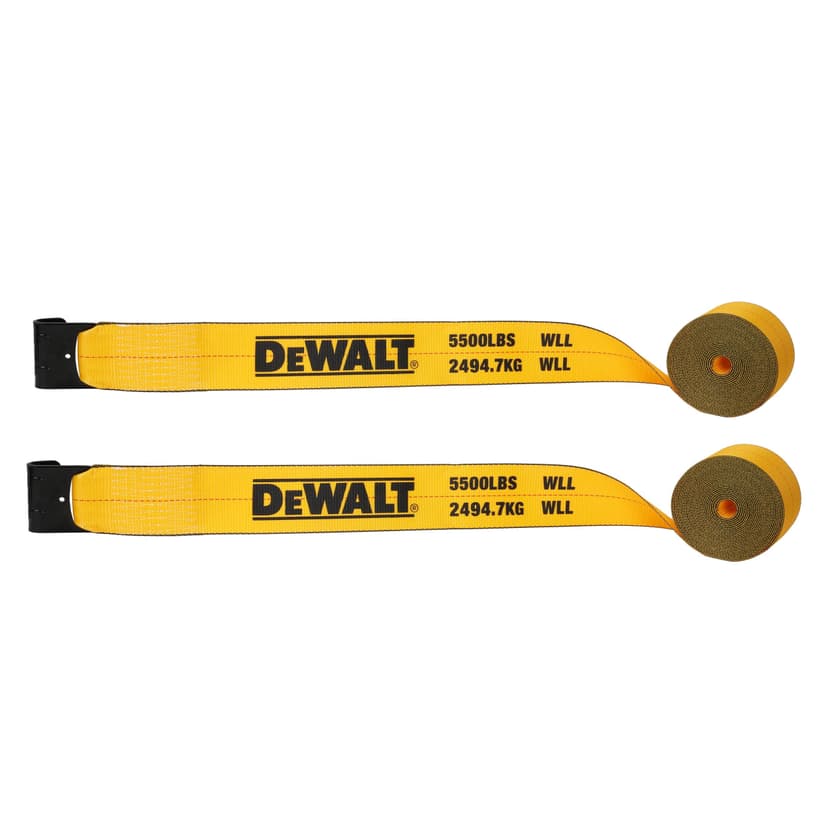 DeWalt Professional Winch Straps, 4 x 30-in, 16000-lb, 2-pk