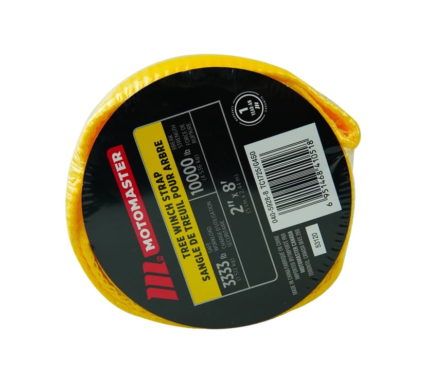 Motomaster Tree Winch Strap, 10,000-lb, 2-in x 8-ft