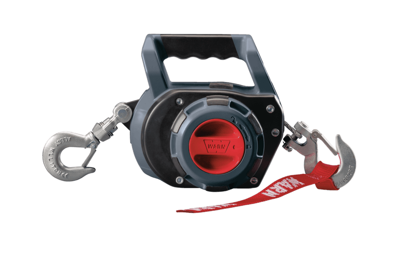 Warn Handheld Portable Synthetic Rope Drill Winch, 750-lb