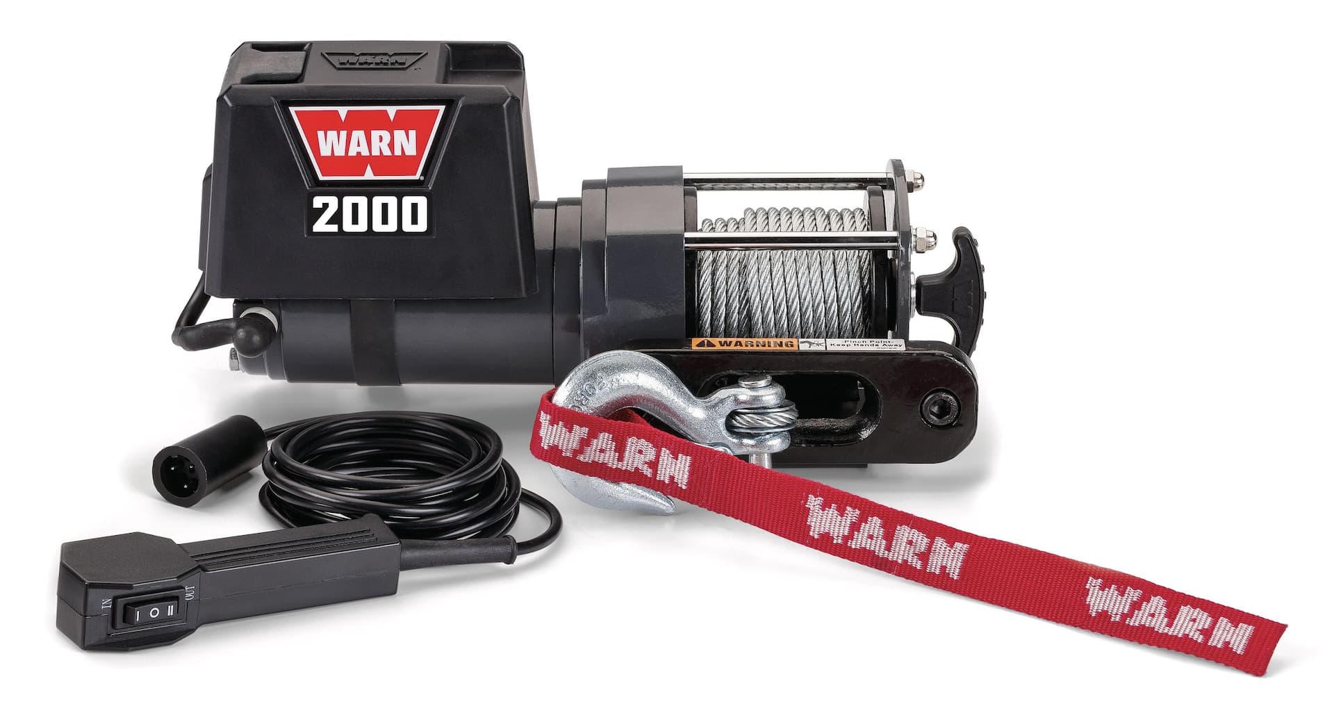 Warn DC Electric Winch, 12V, 2,000-lb
