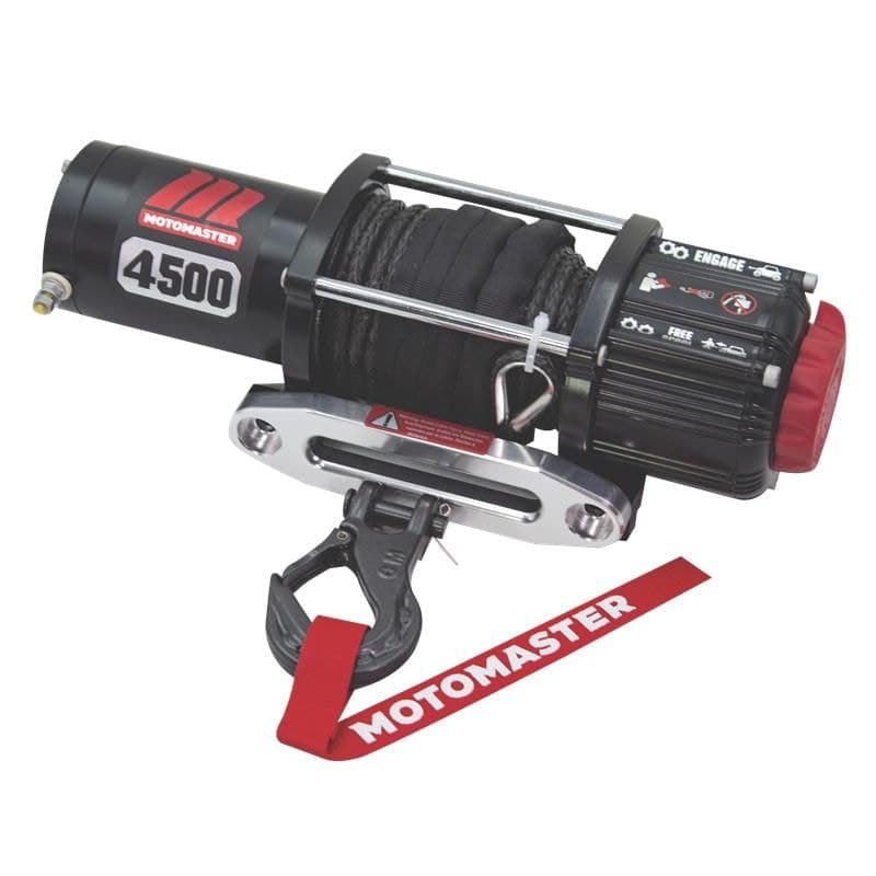 MotoMaster 4500-lb 12V DC Winch with Wireless Remote & 15/64-in x 40-ft Synthetic Rope