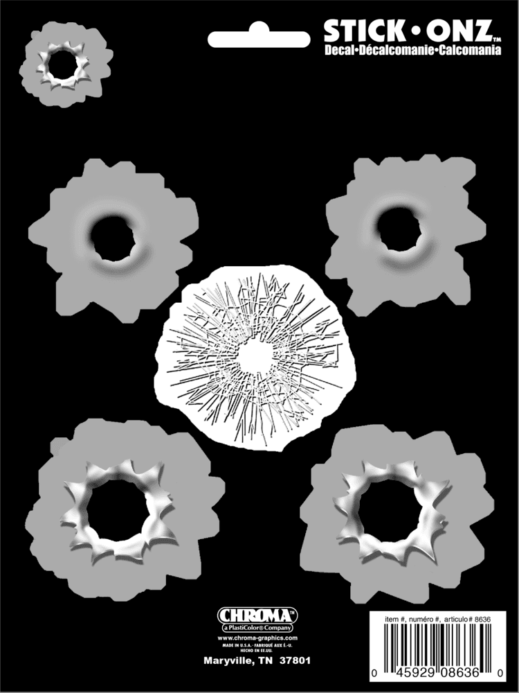 Bullet Holes Vinyl Decal