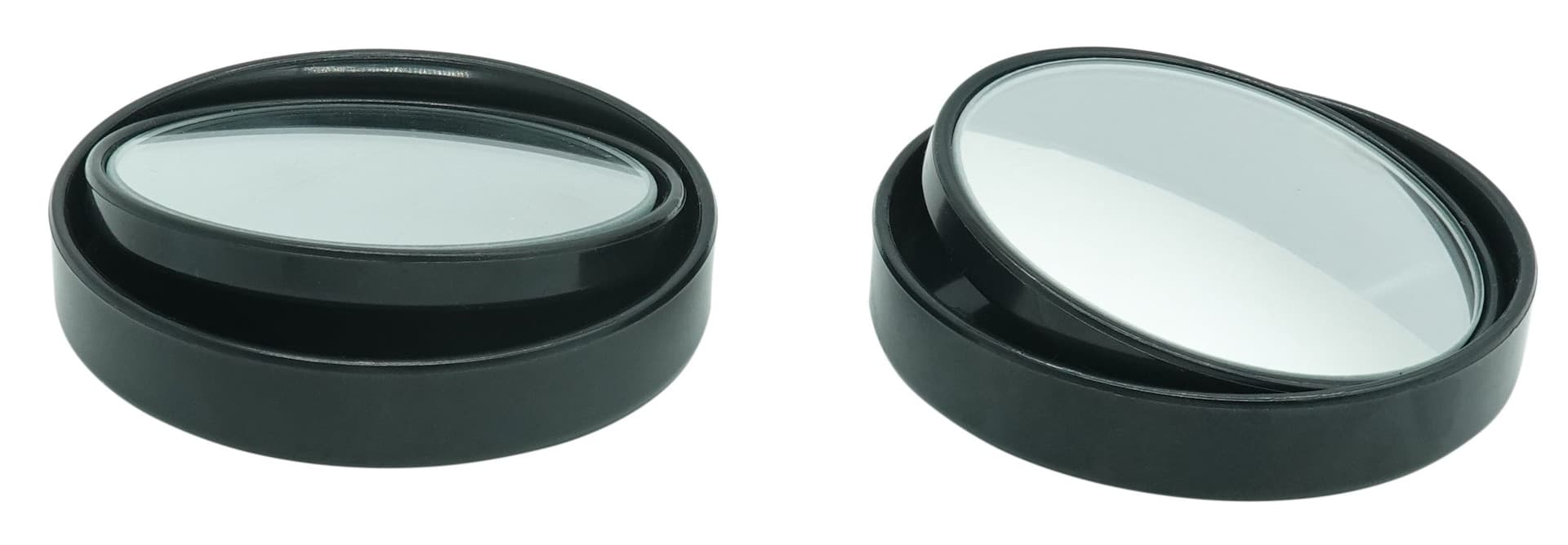 Holly Mirrors Convex Adjustable Vehicle Mirror with Wide View Angle, 2-in, 2-pk