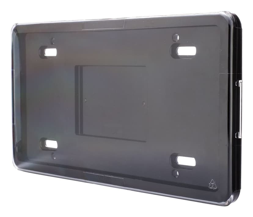 Chrome Vault License Plate Frame with Clear Shield