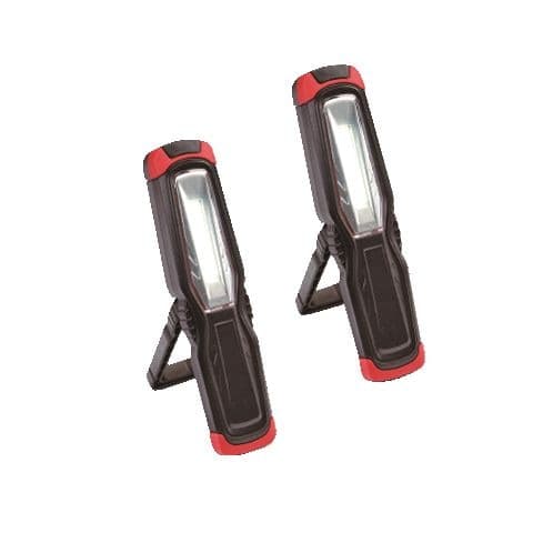 MotoMaster 200 Lumen Rechargeable COB Worklight with Adjustable Stand, 2-pk