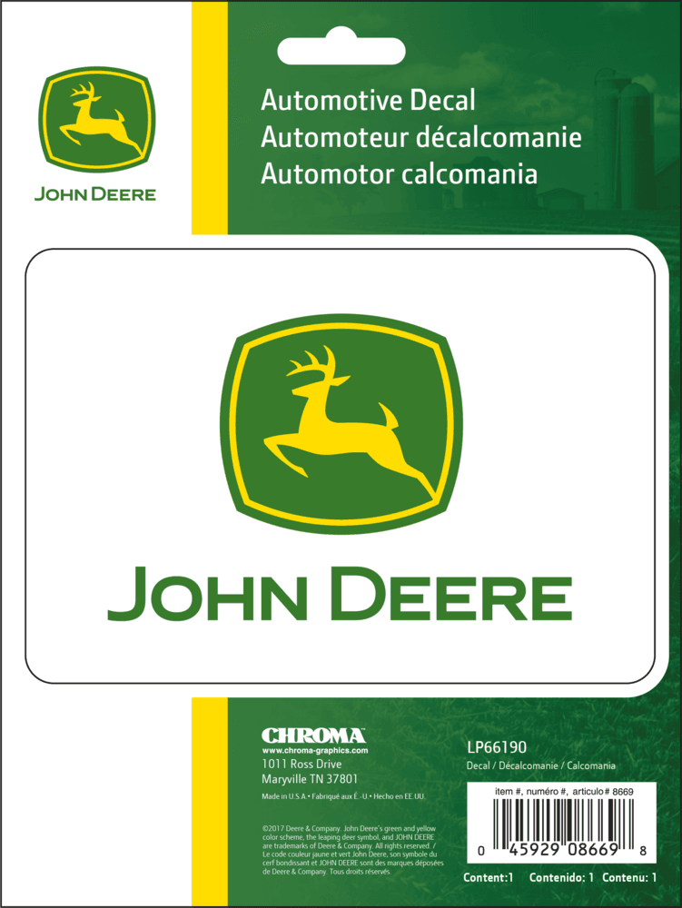 Chroma John Deere Vinyl Decal