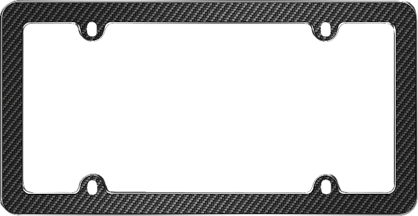 Carbon Fiber License Plate Frame