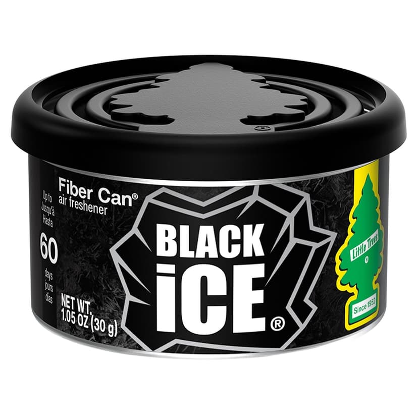 Little Trees Fiber Can Auto Air Freshener, Black Ice