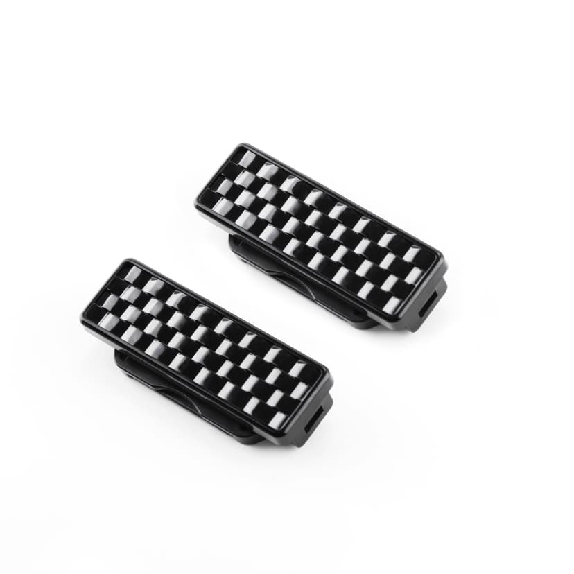 AutoTrends Seat Belt Adjuster, Universal Fit, Black, 2-pk