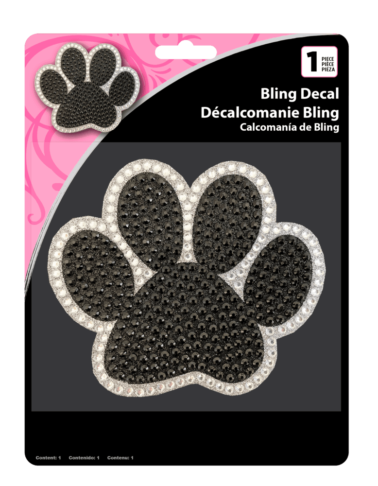 Chroma Paw Prints Window Decal