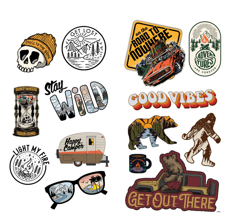 Lethal Series Outdoor Series Vinyl Decal Set, 14-pc