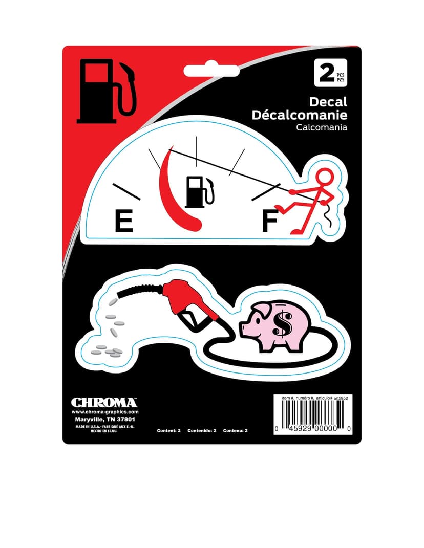 Chroma Gas 2-Piece Vinyl Self-Adhesive Decal