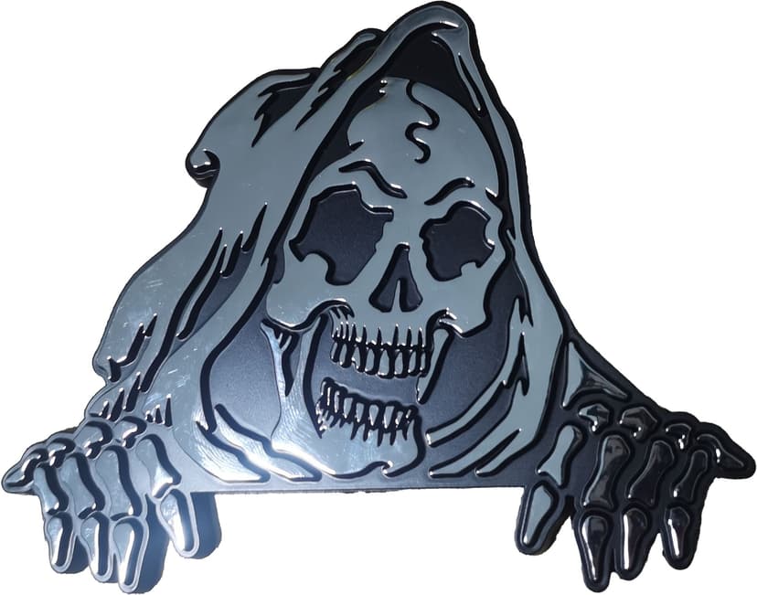 Lethal Threat Lurking Reaper Stick-On 3D Emblem, 6 x 8-in