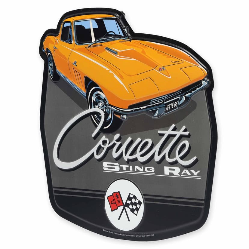 Corvette Sting Ray Metal Sign