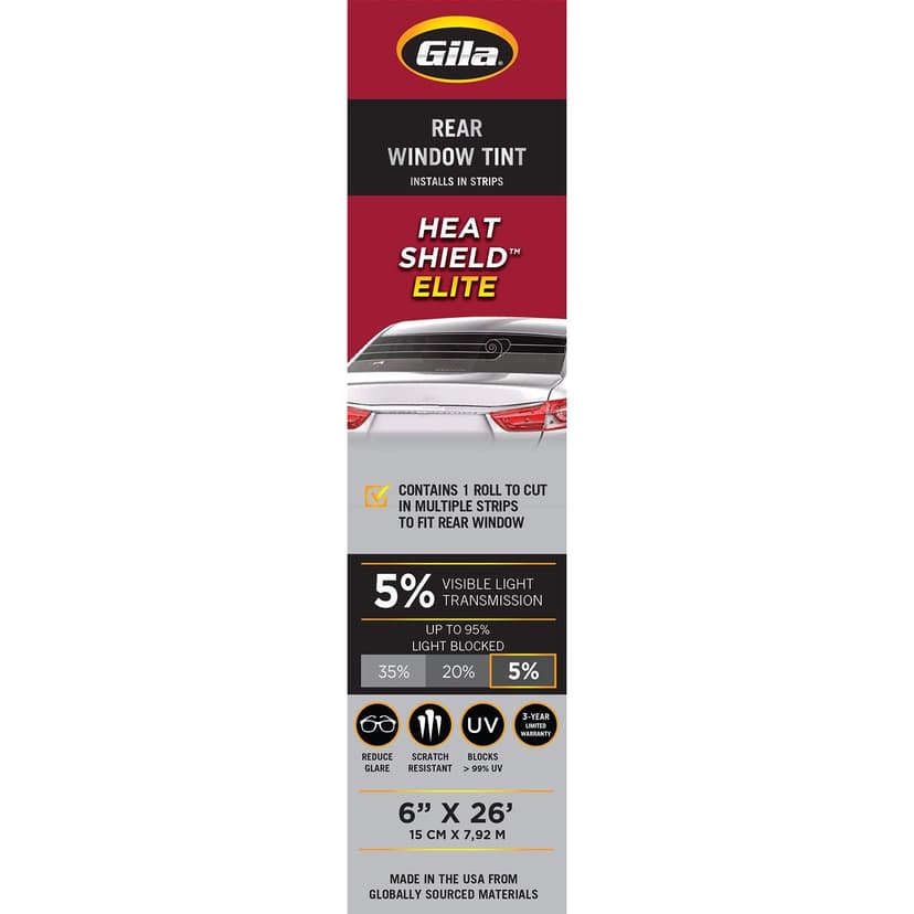 Gila Heat Shield Elite Ceramic 5% VLT Rear Window Tint