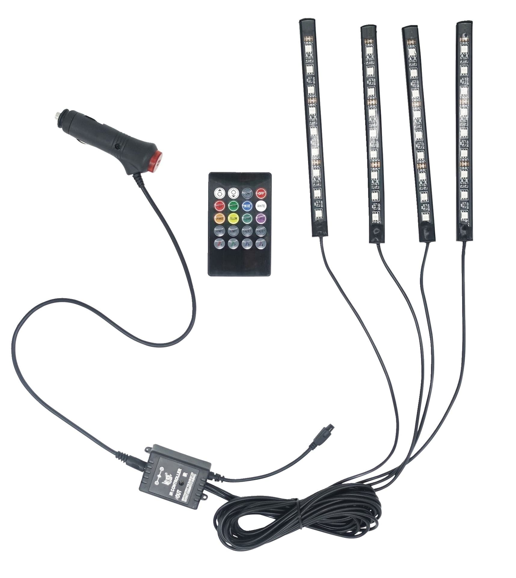 Wireless RGB Light Strip Kit, 4-pc