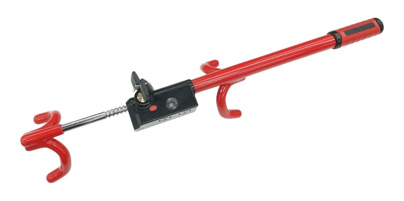 MotoMaster Twin Hook Steering Wheel Lock with 90-db Alarm