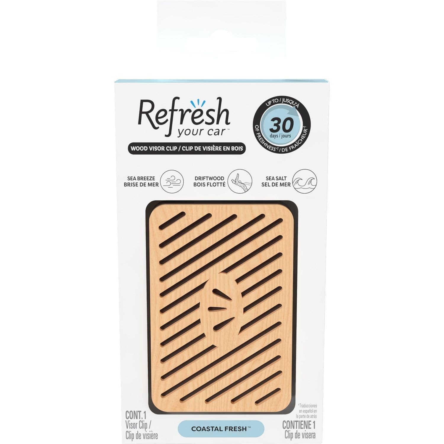 RYC Visor Clip Car Air Freshener, Coastal Breeze